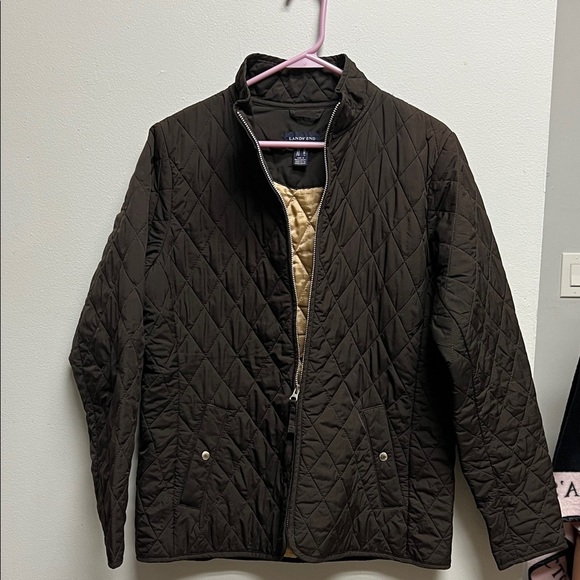 Lands' End Brown Quilted Jacket - Picture 4 of 8